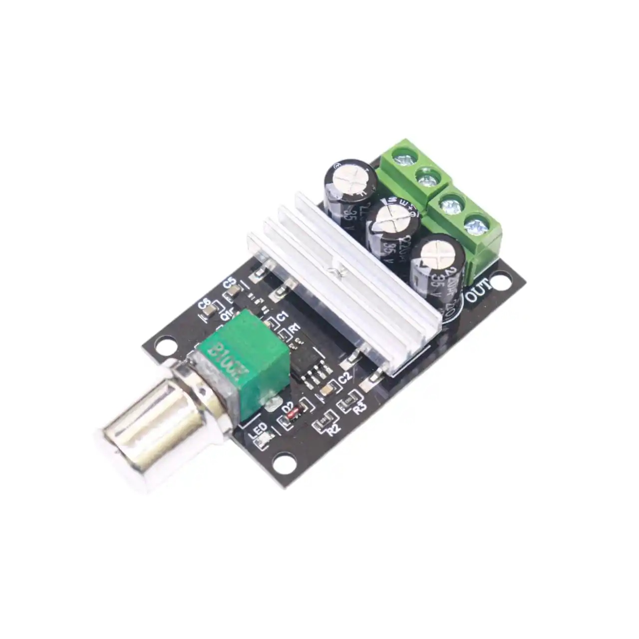DC Motor Speed Controller – 6V-28V 80W 10A PWM Adjustable Speed Control Module