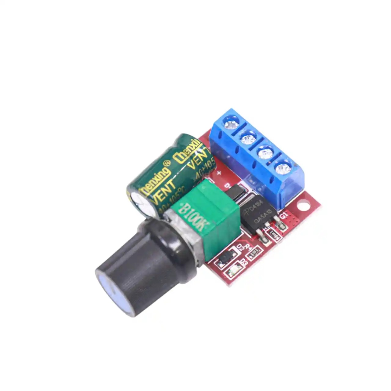 Mini PWM 5A 90W DC Motor Speed Controller – 12V Adjustable Voltage Regulator (4.5V-35V)
