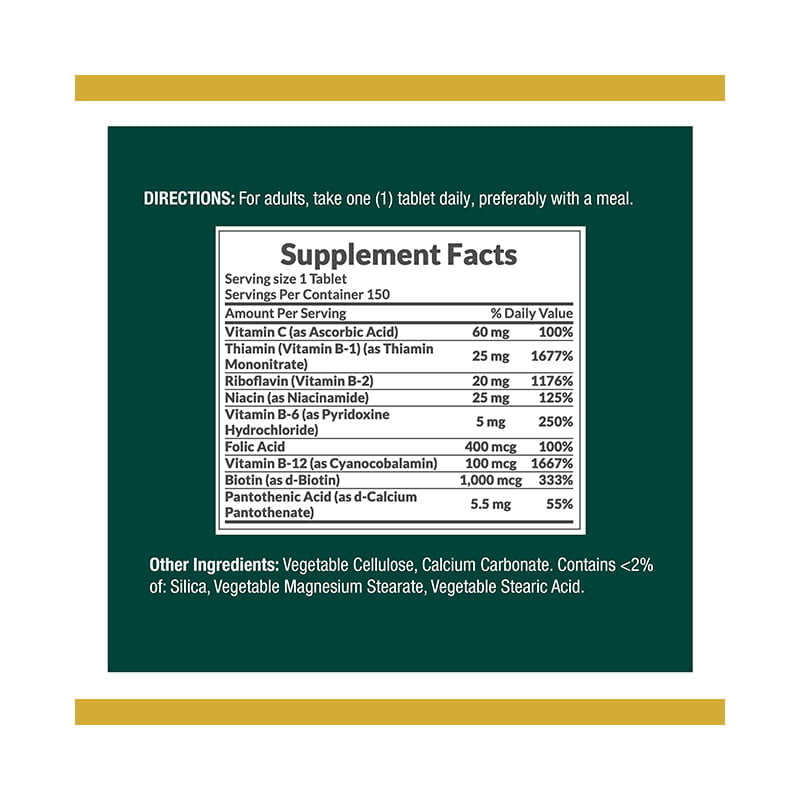 Nature’s Bounty Super B-Complex with Folic Acid Plus Vitamin-C_img_1