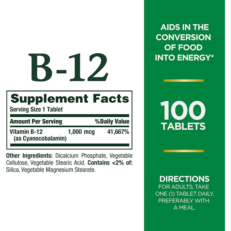 Nature’s Bounty Vitamin B-12 1000mcg_img_1