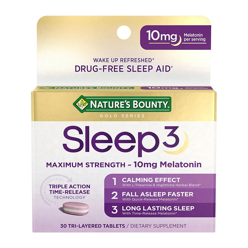 Nature’s Bounty Sleep3 Tri-Layer Melatonin 10mg