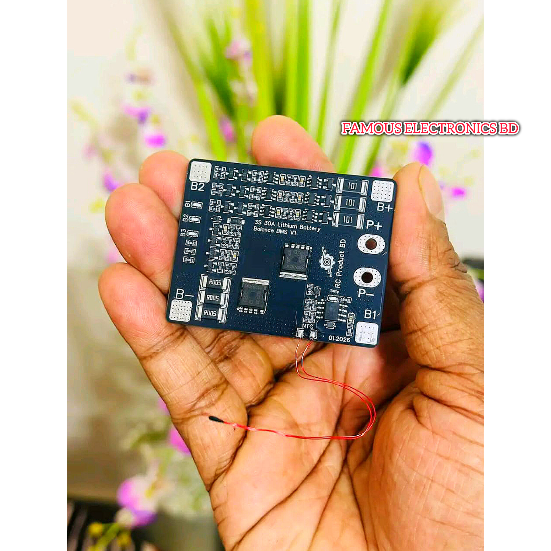 3S 30A Lithium Battery Balance BMS V1 with Temperature Sensor_img_2