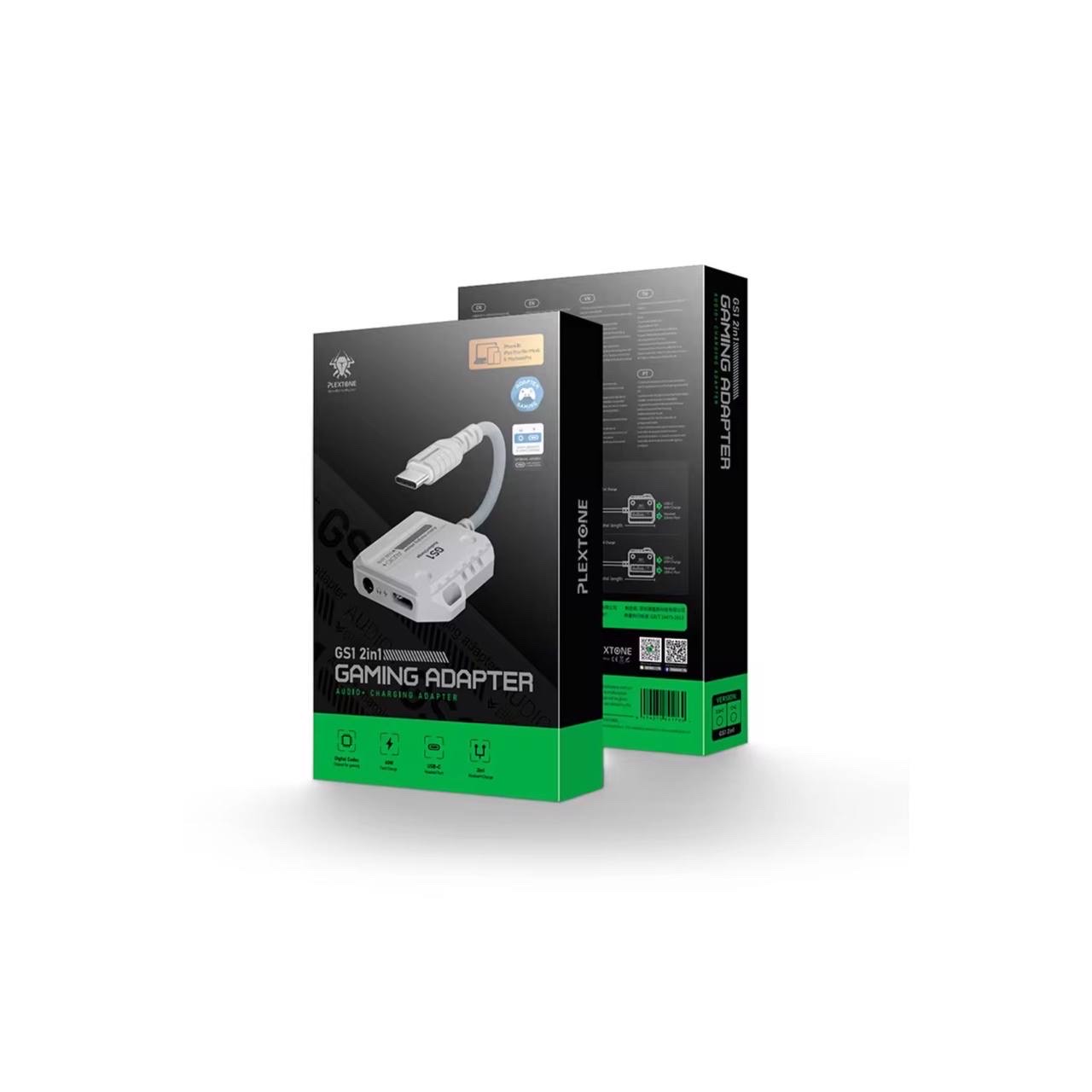 Plextone GS1 2in1 60w Gaming Type-C To Type-C And 3.5mm Converter_img_10