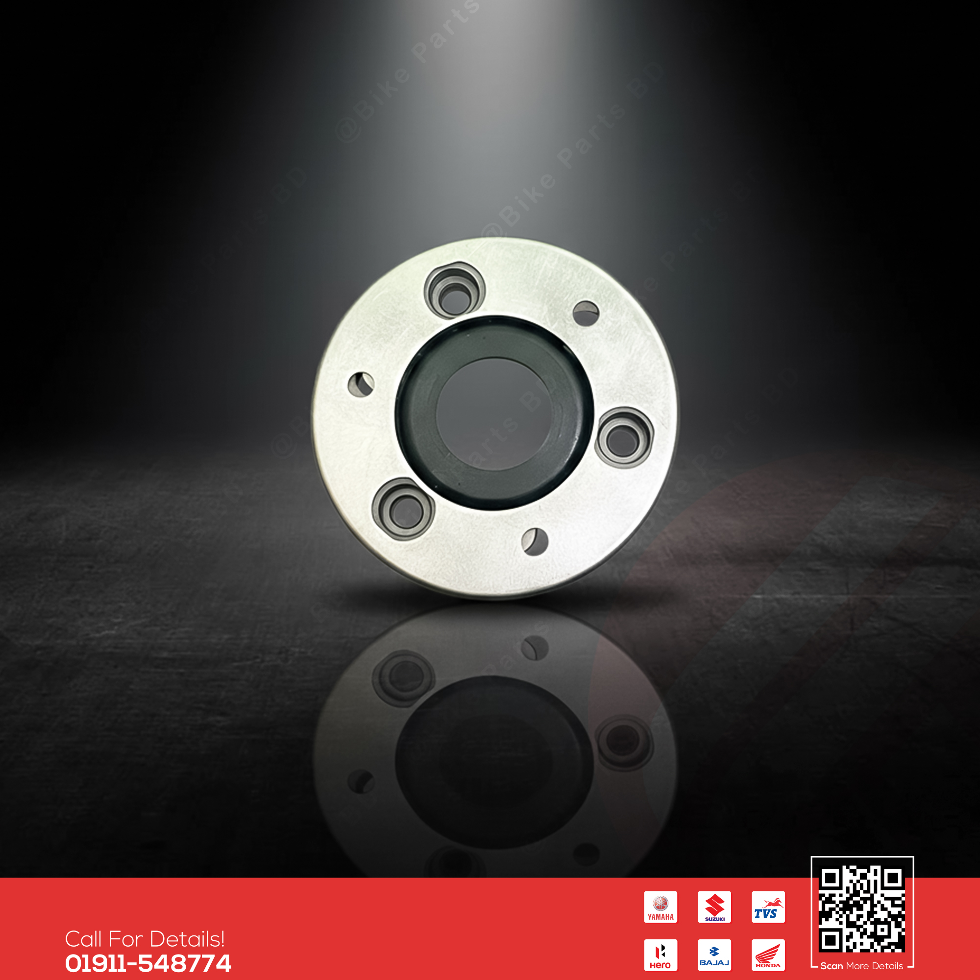Starter Clutch Outer Assy for Yamaha FZS V2, FZS V3, FZS V4, Fazer V2, R15 V3, R15 V4, R15M, MT15 V1, MT15 V2 bike.