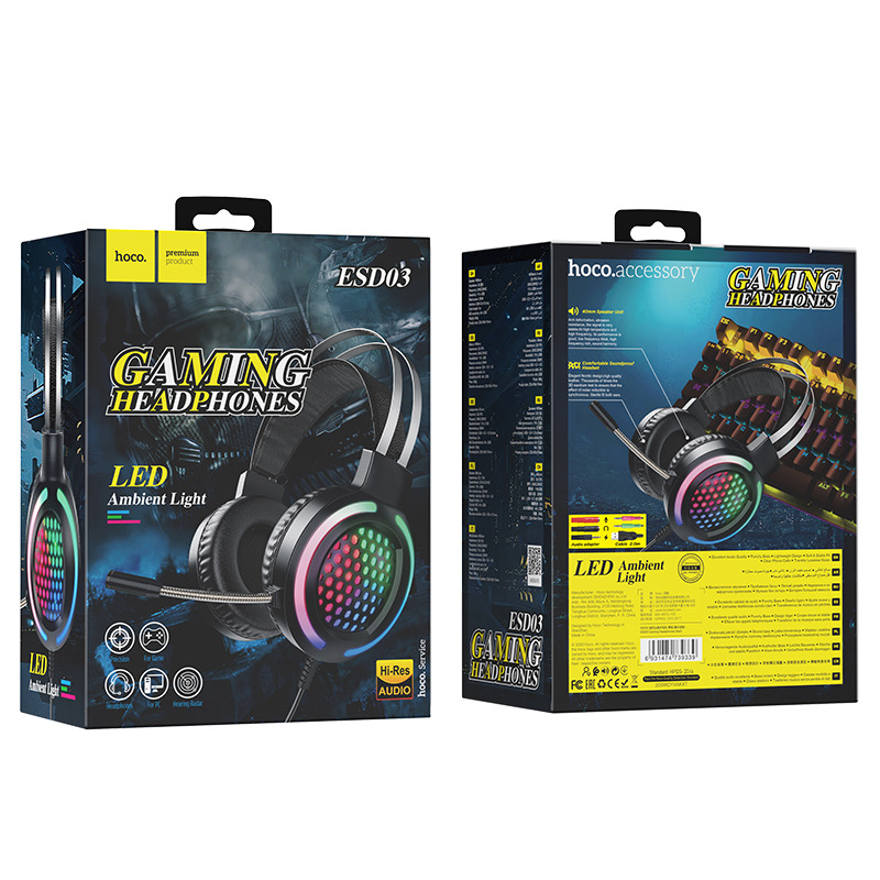 Hoco ESD03 3.5mm And USB-C Gaming Headset_img_6