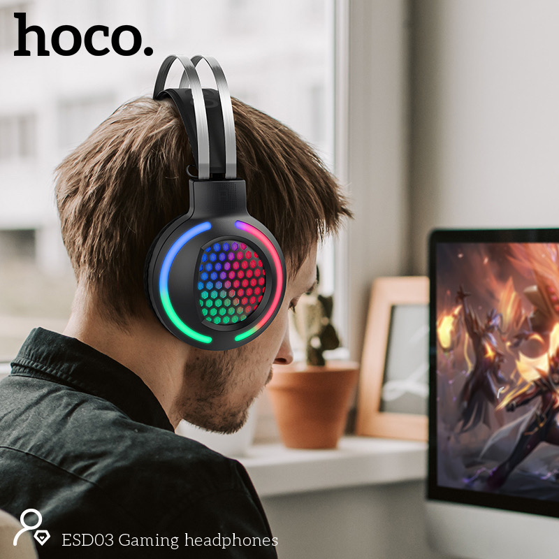 Hoco ESD03 3.5mm And USB-C Gaming Headset_img_8