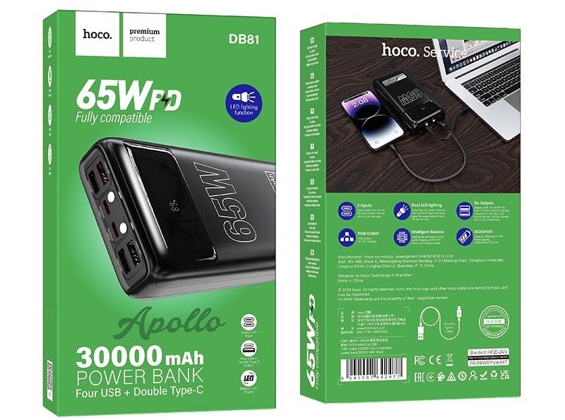 Hoco DB81 Apollo 65w 30000mAh Power Bank_img_6