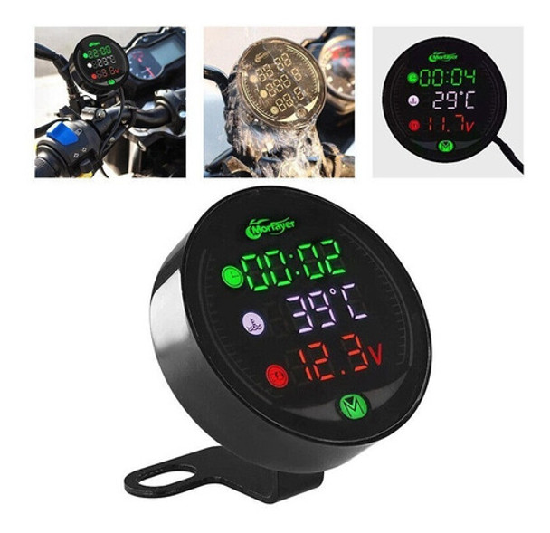 MORAFAYER Water-resistant Volt Meter for All Motorcycle (Mirror Base)-1 Set_img_1