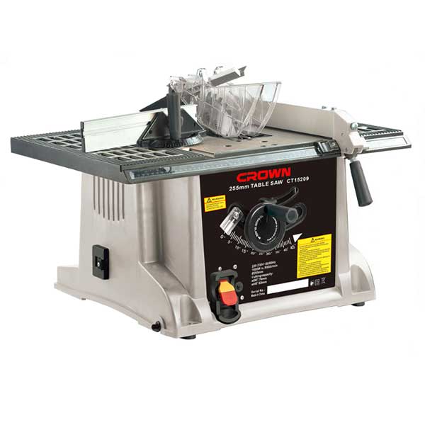 CROWN,CT15209,Professional Table Saw, 1800W, 255mm, 45°, 400x480mm; CT15209