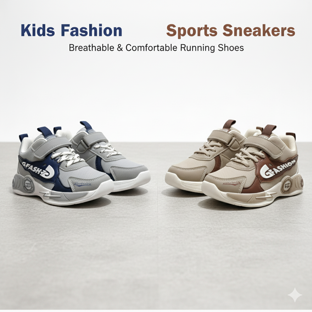 Kids Fashion Sports Sneakers – Breathable & Comfortable Running Shoes (3 to 6 years)_img_0