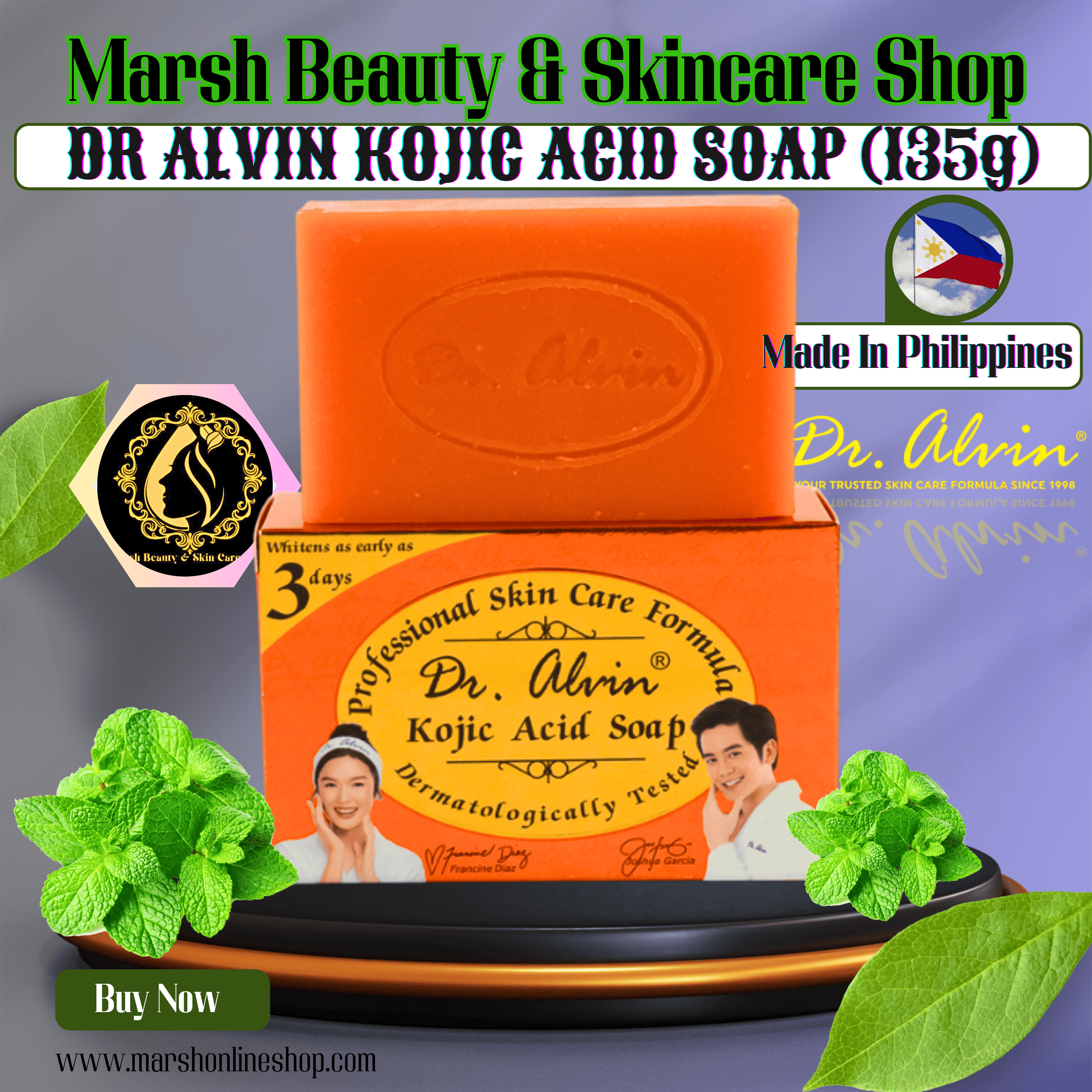 🔰👉Dr. Alvin Kojic Acid Soap (135g)