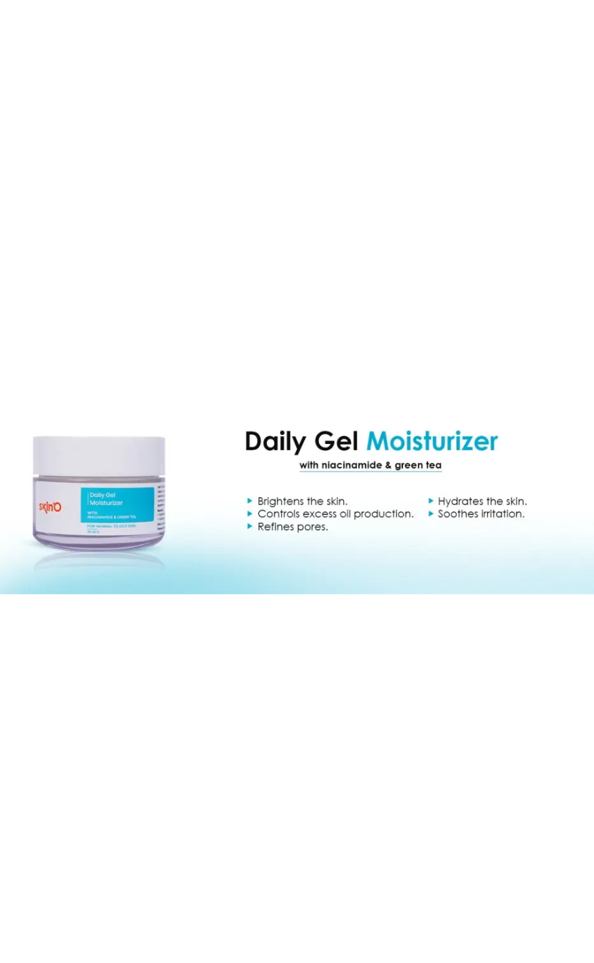 skin'O Daily Gel Moisturizer with Niacinamide & Green Tea 70 ml - Image 4