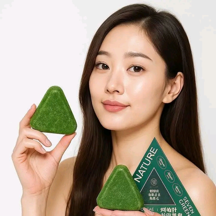 Seven Nature Green Shampoo Soap Barjlcp