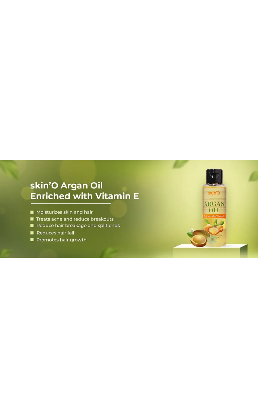Skin’O Argan Oil Enriched With Vitamin E 100 ml - Image 2