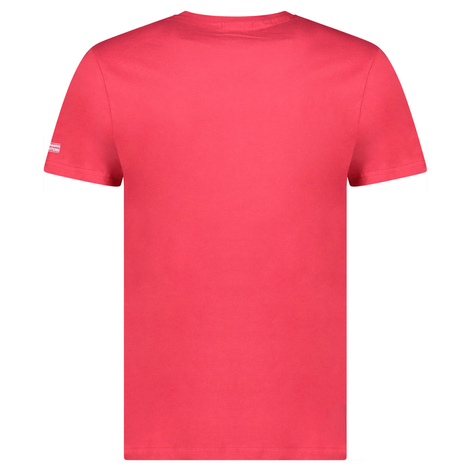 Canadian Peak JOGOEAK Homme - T-Shirt Col Rond avec Impressions et Drapeau Rouge_img_1