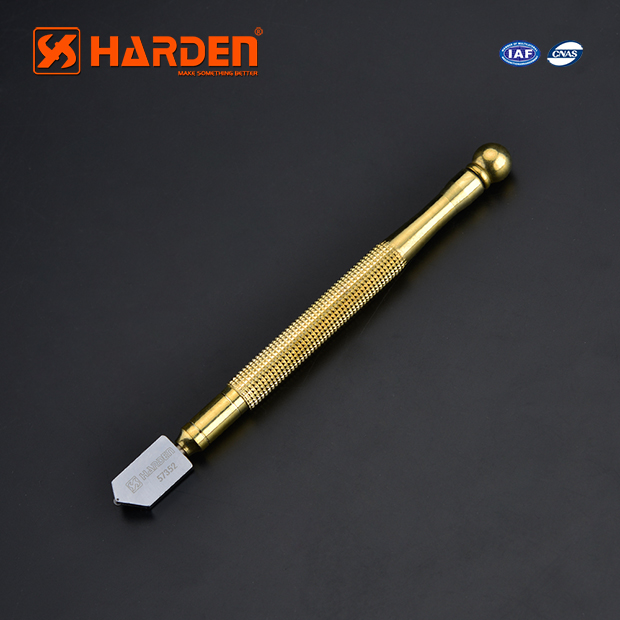 HARDEN 570352 Glass Cutter (Auto-Oil), 175mm, Manual Professional Glass Cutting Tool Auto Oil Glass Cutter YG8 Cutter Wheel; 570352_img_1