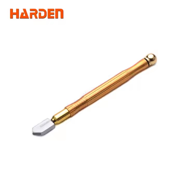 HARDEN 570353 Professional Glass Cutter (Auto-Oil ), 185mm, with Aluminum Alloy Handle cutting ability: 5 - 15mm thick glass; Model: 570353