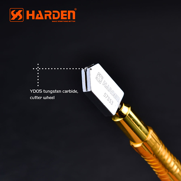 HARDEN 570353 Professional Glass Cutter (Auto-Oil ), 185mm, with Aluminum Alloy Handle cutting ability: 5 - 15mm thick glass; Model: 570353_img_3