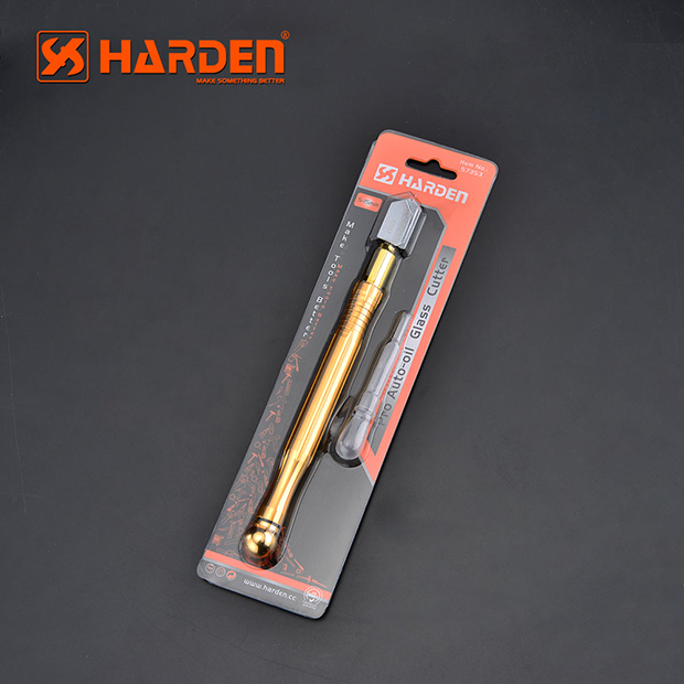 HARDEN 570353 Professional Glass Cutter (Auto-Oil ), 185mm, with Aluminum Alloy Handle cutting ability: 5 - 15mm thick glass; Model: 570353_img_4