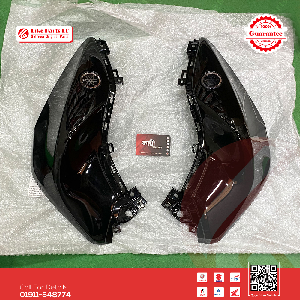 Tanky Box (Glossy Black) for Yamaha MT15 V1 & MT15 V2 Bike. thumbnail 2