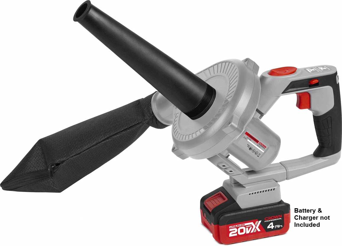 CROWN CT29002HX Professional Cordless blower, 20V, 2.0Ah, ( Tools Only, Battery & Charger not included ); Model : CT29002HX-2_img_1