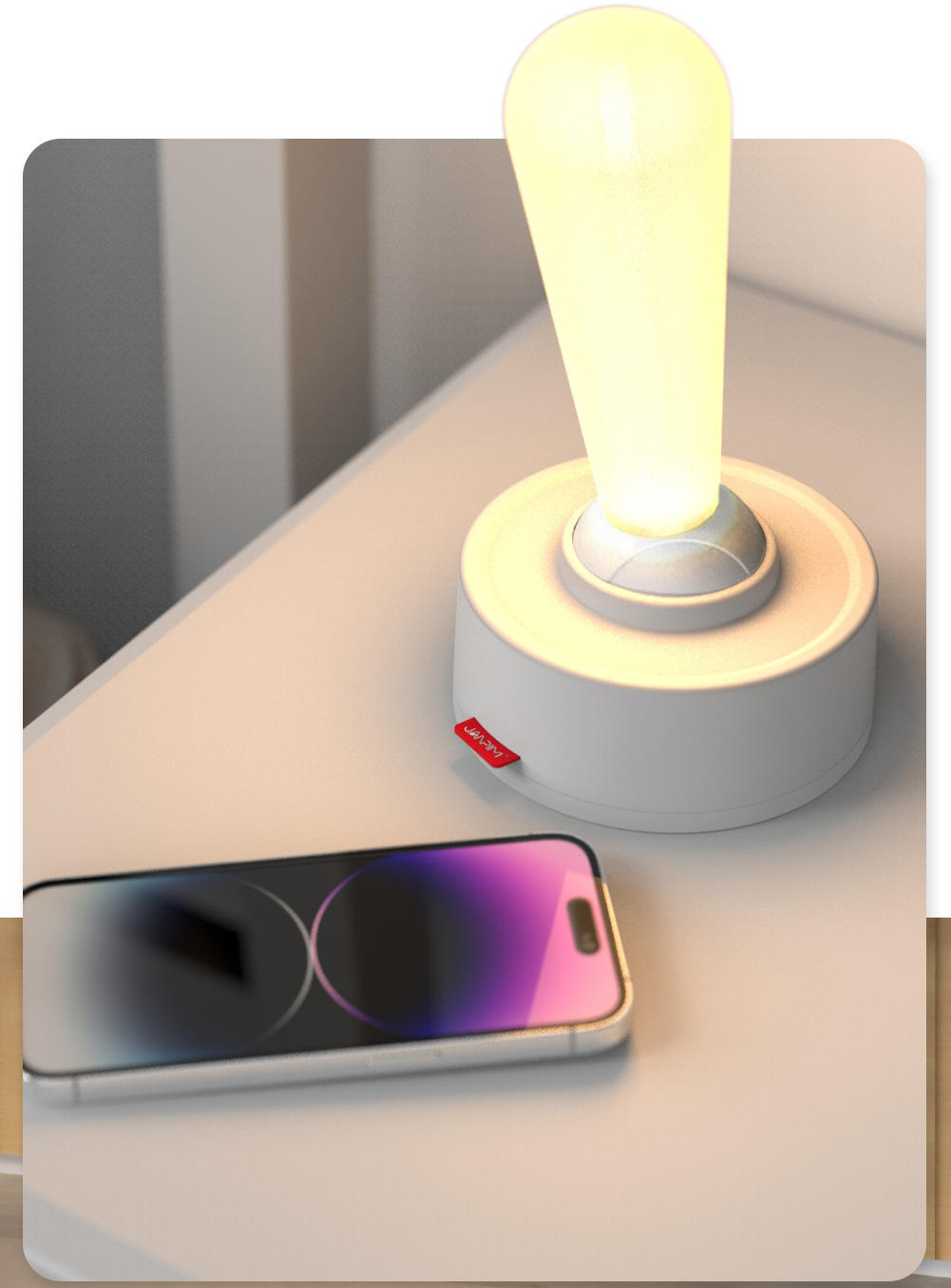 Joystick LED Table Lamp – Rechargeable, Adjustable & Multi-Purpose_img_2