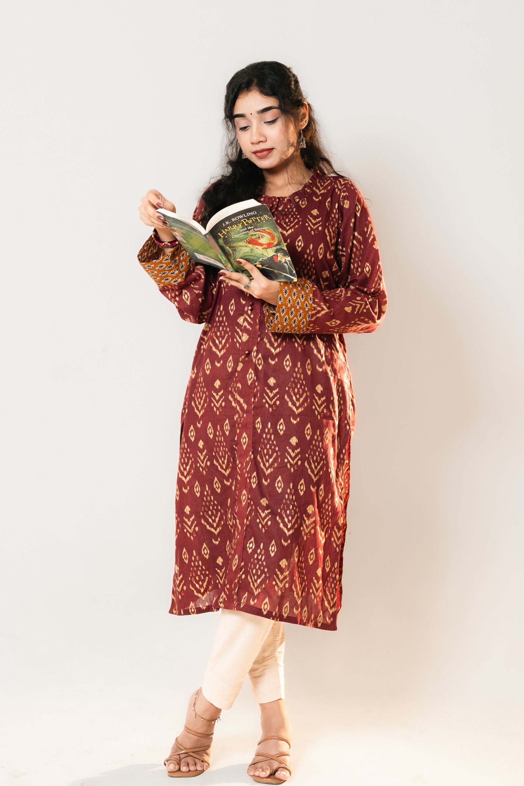 Kumudini - কুমুদিনী | Long Kurti with Pocket | 1PC
