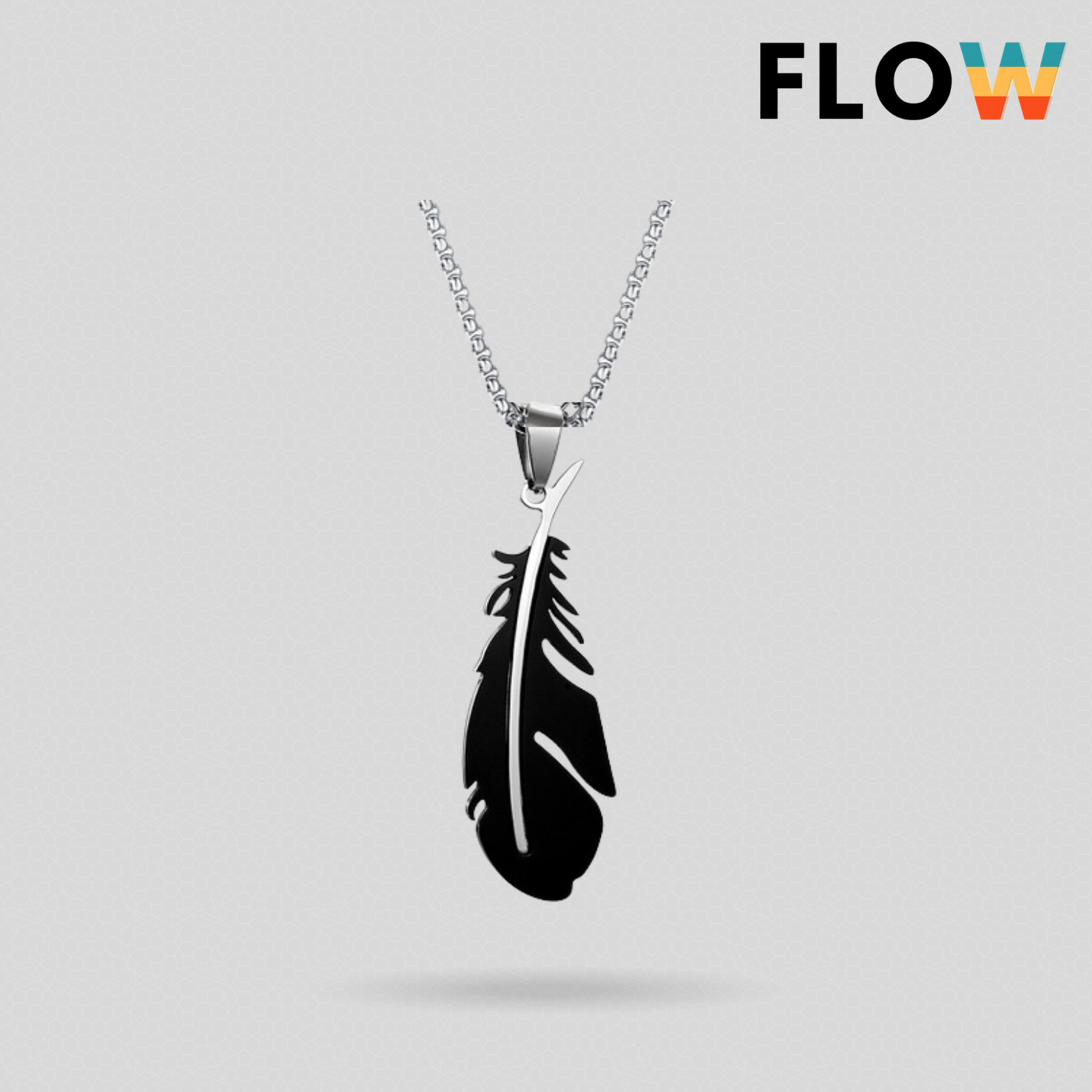 Black Feather Chain (stainless steel)