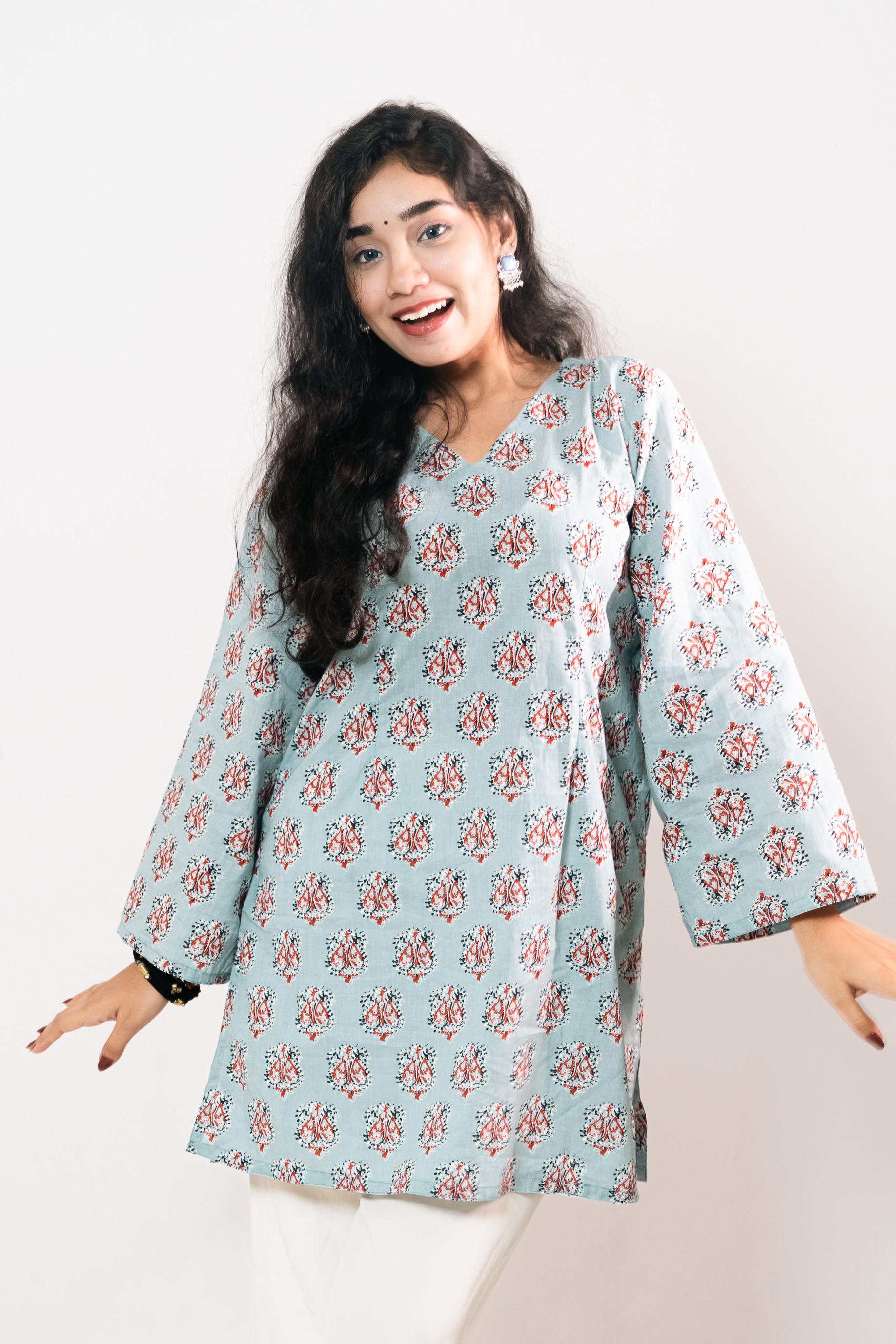 Asmani - আসমানি | Short Kurti with Pocket | 1PC