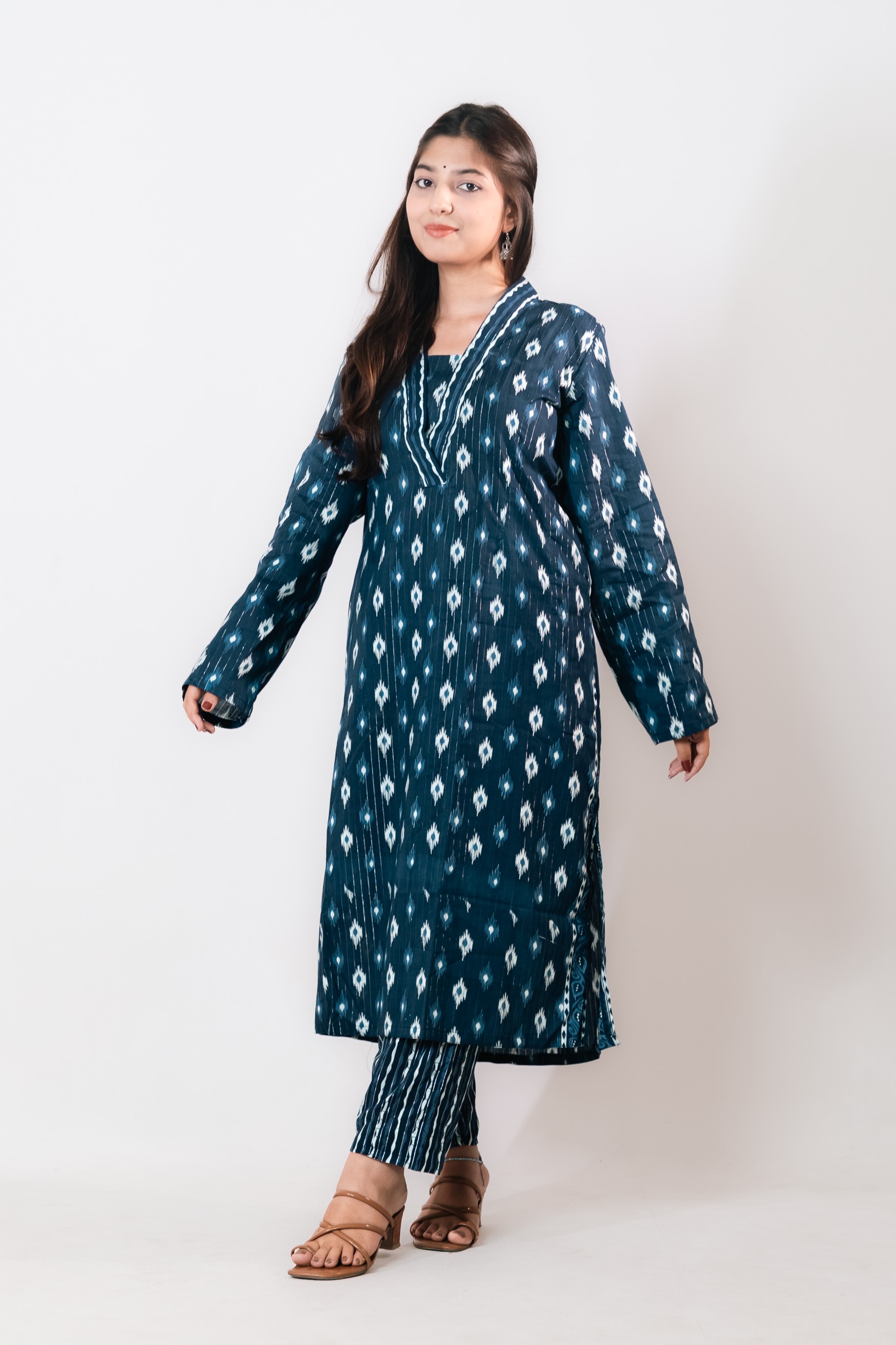Neelambari - নীলাম্বরী | Premium Cotton Kurta Set | 2PC