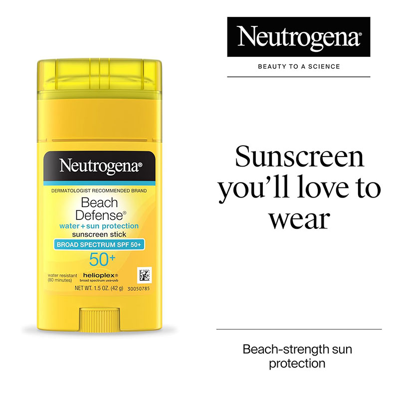Neutrogena Beach Defense Water + Sun Protection Sunscreen Stick Broad Spectrum SPF 50+ (42gm)_img_1