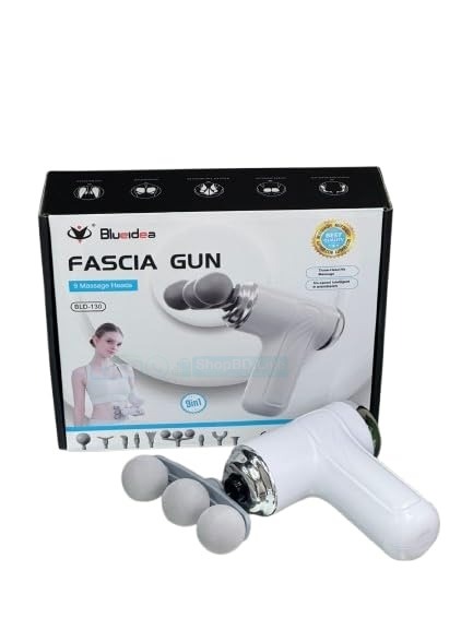 Fascia Gun BLD-130 | 9 Massage Heads, 6-Speed Muscle Recovery Gun for Whole Body | Price in BD_img_0