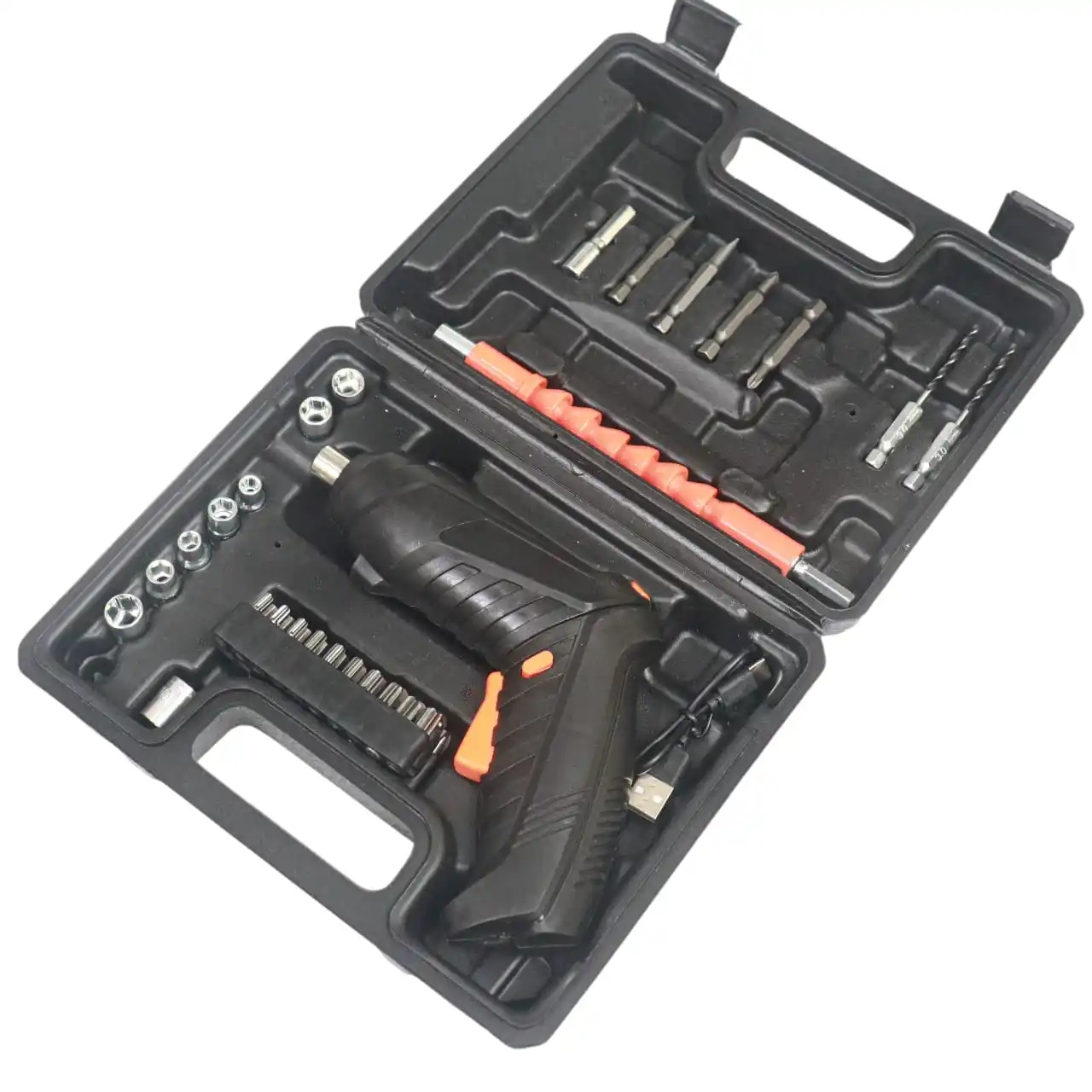 47Pcs Screwdriver Set 3.6V Cordless Electric Screwdriver – Multi-Function Rechargeable Electric Drill Tool Kit