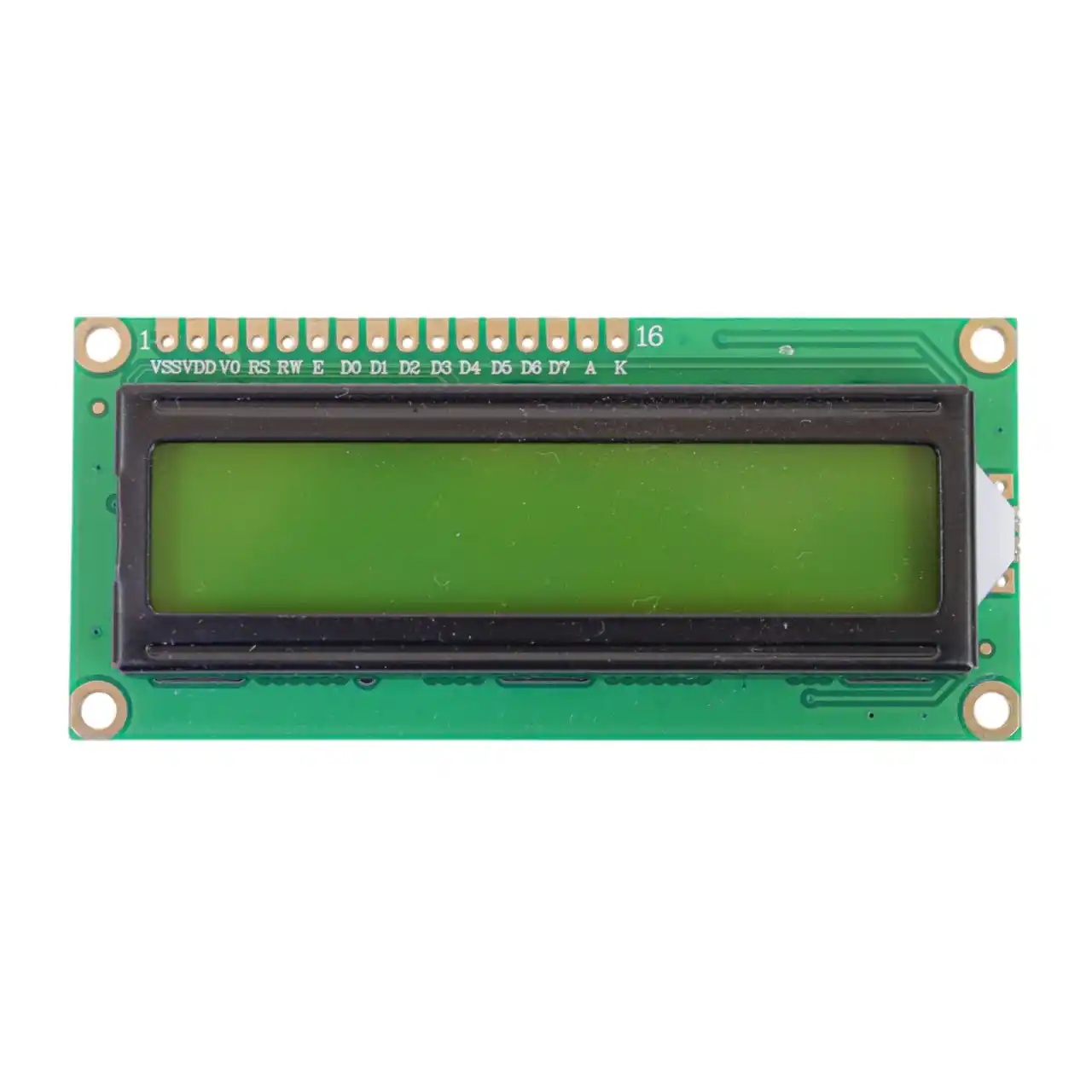 LCD1602 16x2 LCD Module – 5V Green Screen with Black Characters, Backlit Display for Arduino Projects