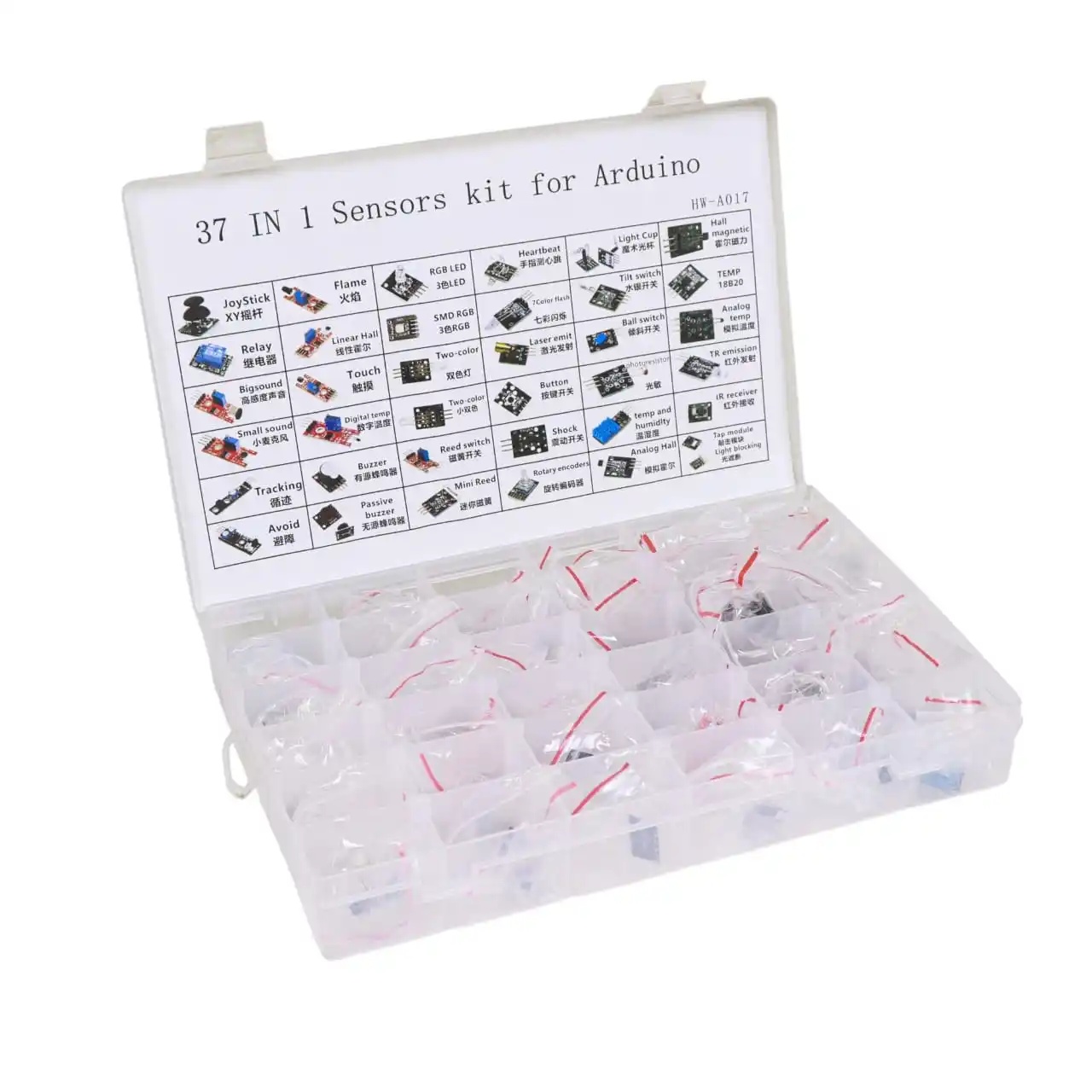 37-in-1 Sensor Kit for Arduino – Comprehensive Sensor Collection for Electronics Projects