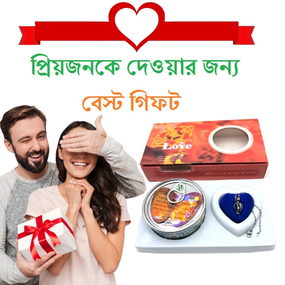Love Wish Pearl Pendant Necklace Gift Box
