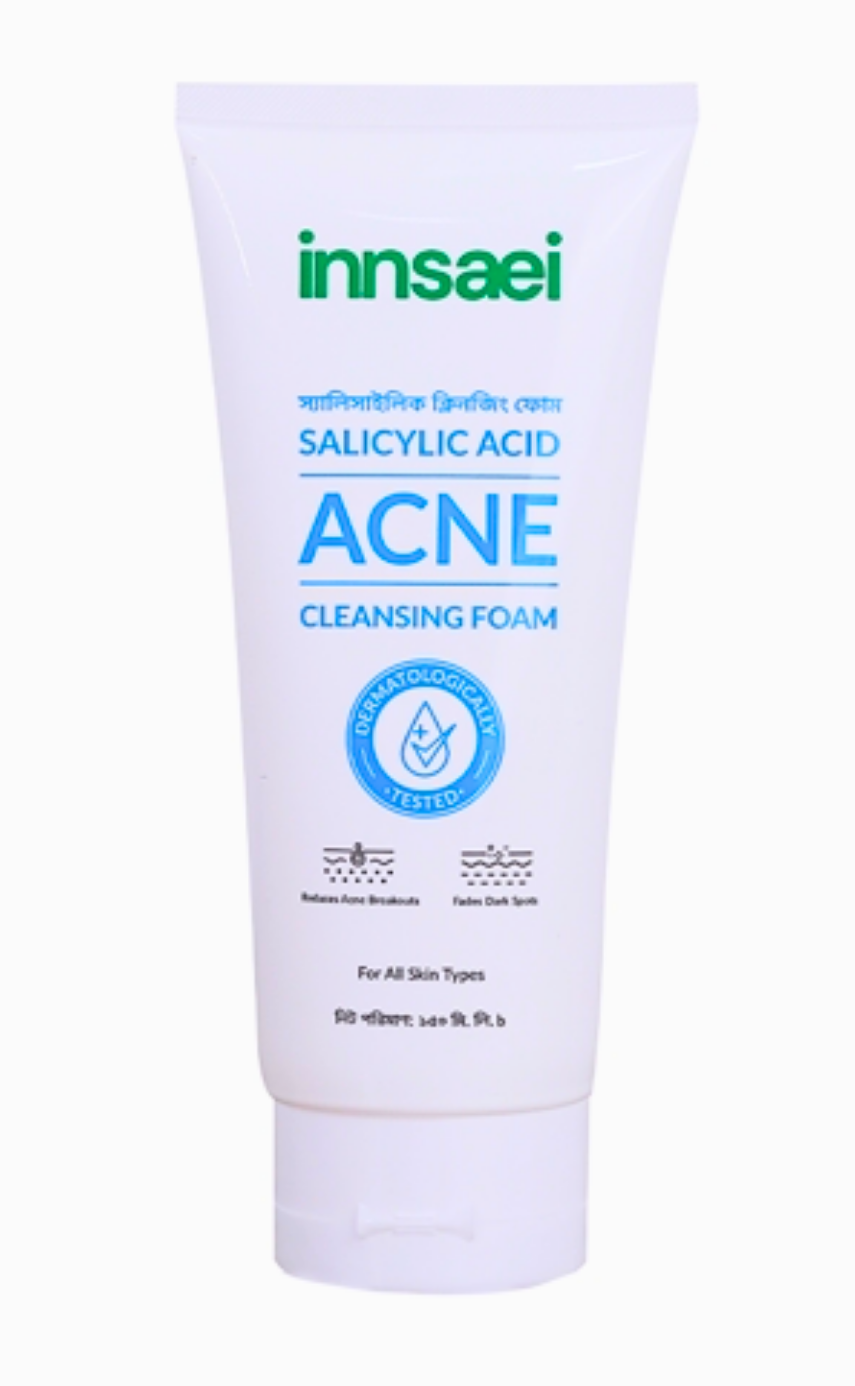 Innsaei Salicylic Acid Acne Solution Cleansing Foam 150ml - Image 2