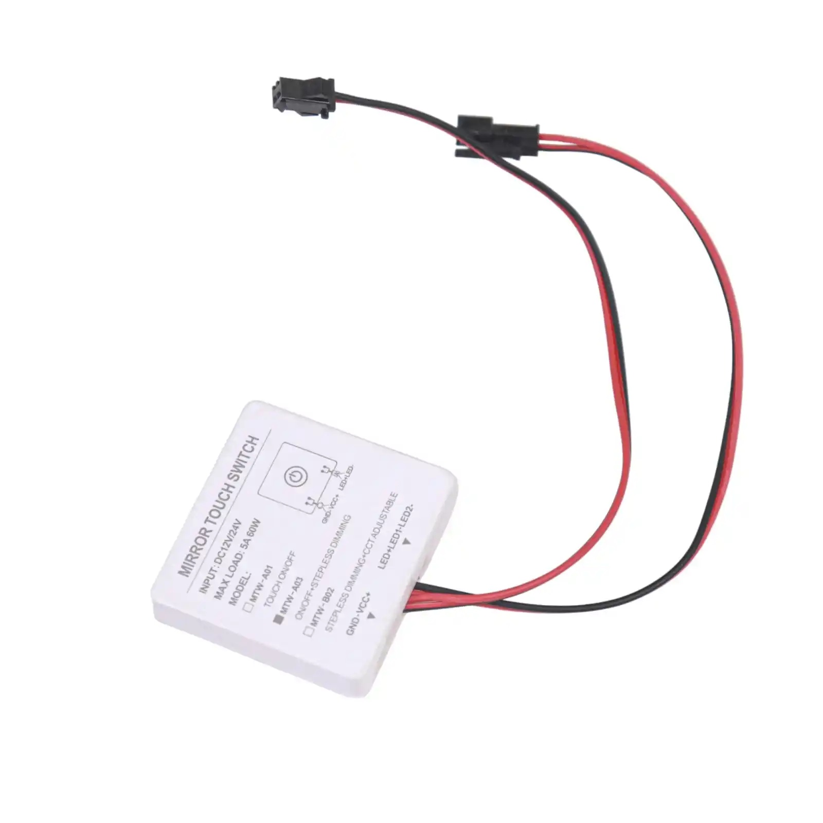FICLUX 12V 5A CAPACITIVE TOUCH MIRROR SWITCH BEAUTY MIRROR LED DIMMING TOUCH CONTROLLER