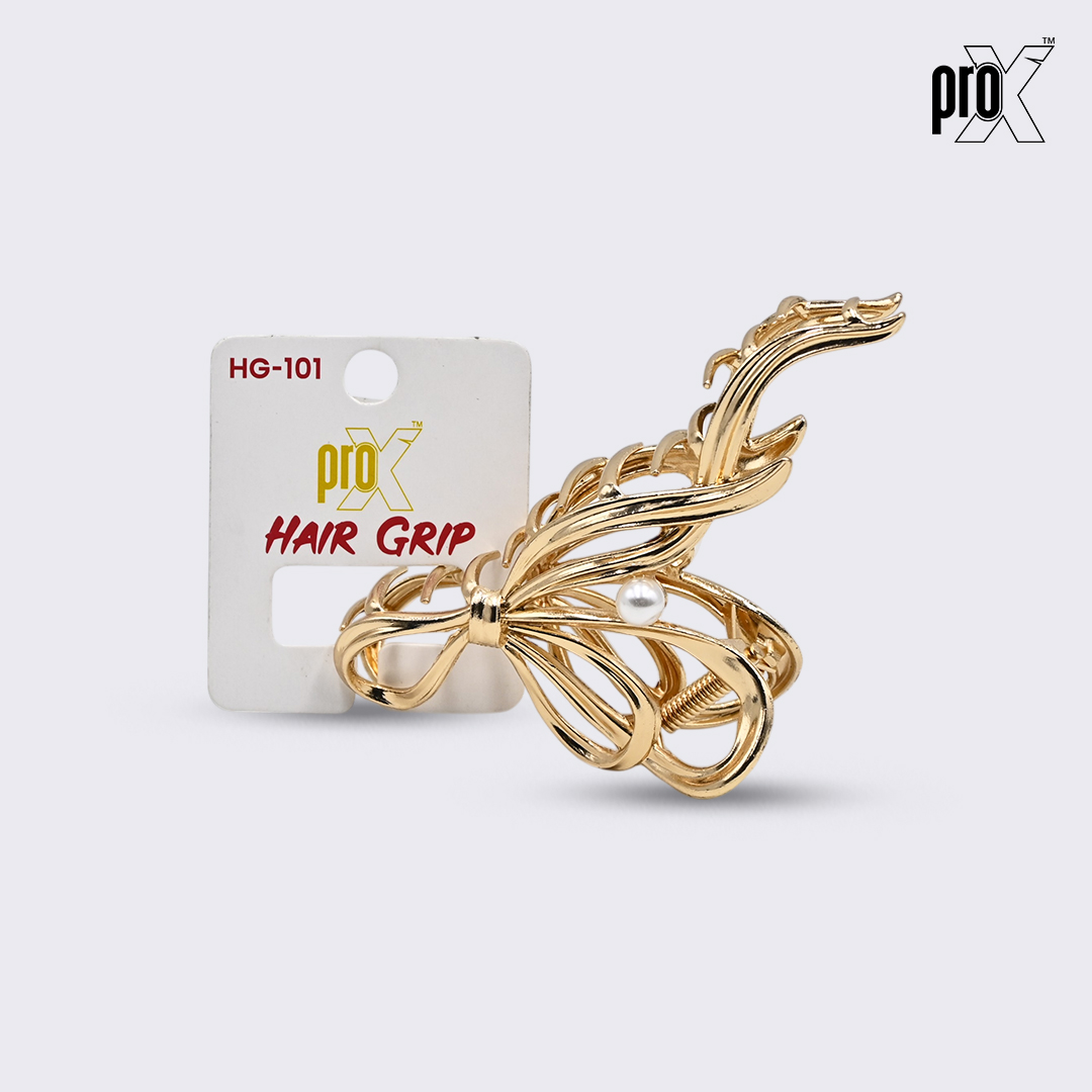 ProX Elegant Hair Grip for Women HG-101-11_Golden Color