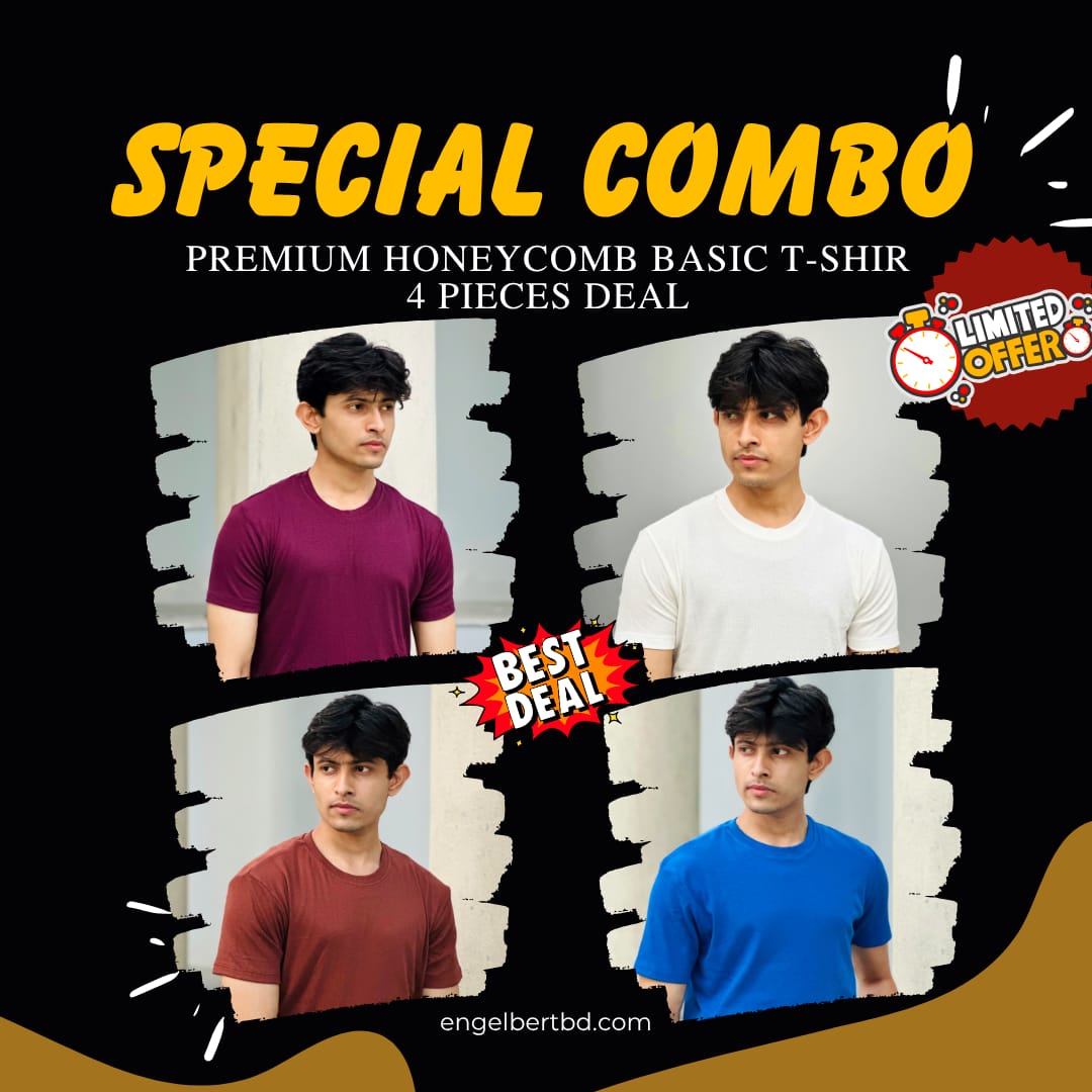 4-Piece Ribbed Crew Tee Combo – 1 Soft, Stylish & Affordable Everyday Wear_img_0