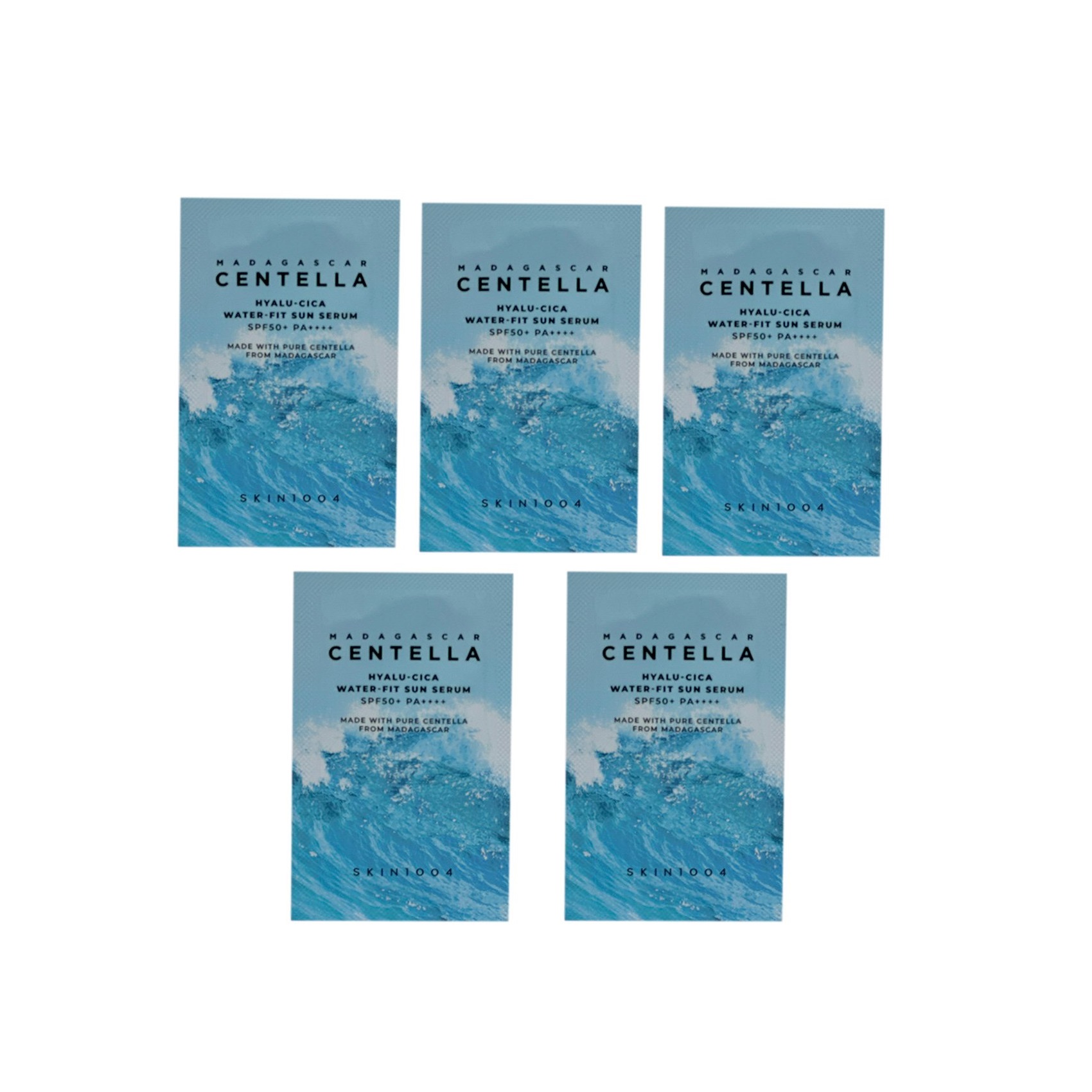(5pcs) SKIN1004 Madagascar Centella Hyalu-Cica Water-Fit Sun Serum SPF 50+ PA++++ 1.5ml | Korean Cosmetic Product | Price in BD_img_0