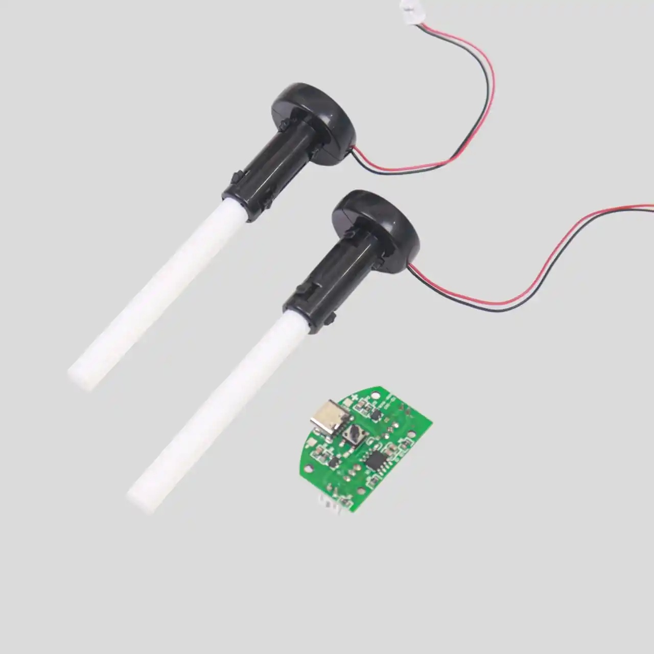 icpart Double Spray Module USB Humidifier Drive Circuit Board Atomization Experiment Equipment Ultrasonic DIY Incubator Equipment (Color: Four Unity) #icpart245268