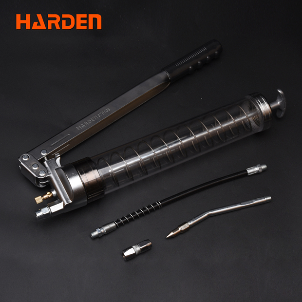 HARDEN Grease Gun, 900cc, Double Pump Pressure, Hand-operated, Heavy Duty; 670105