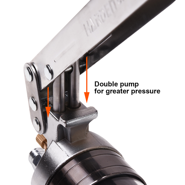 HARDEN Grease Gun, 900cc, Double Pump Pressure, Hand-operated, Heavy Duty; 670105_img_2