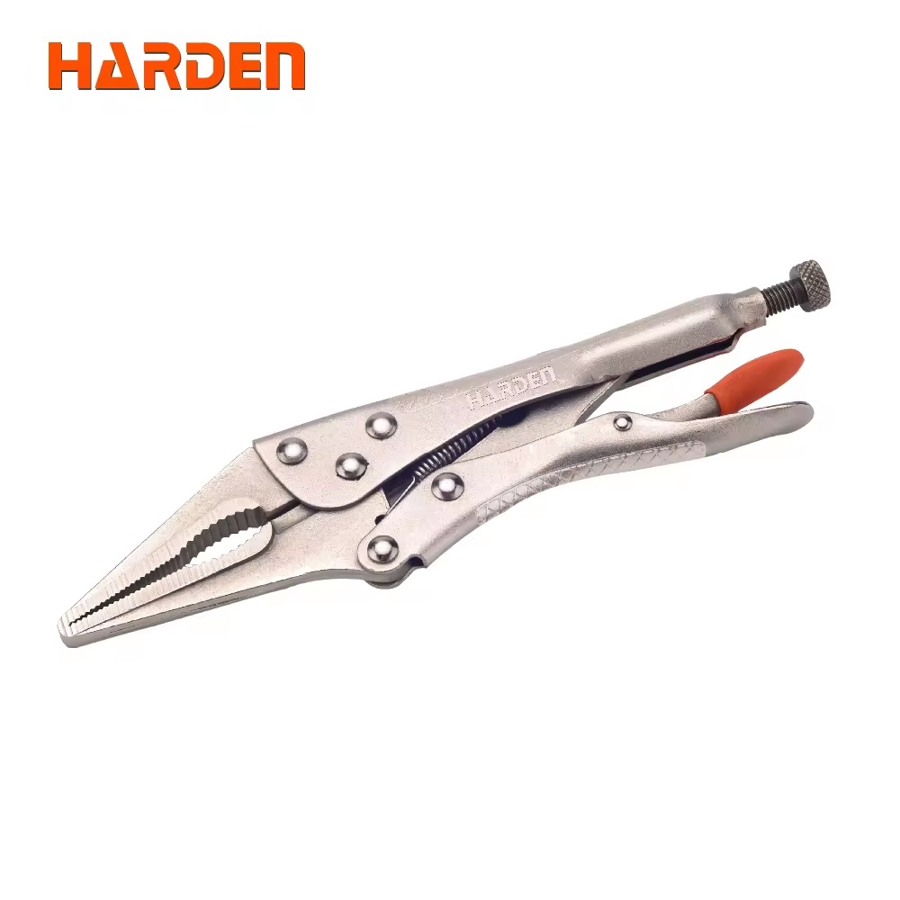 HARDEN 560622 9" Grip Pliers, Straight Jaw, Professional Long Nose Locking Pliers Grip Pliers Straight Jaw Lock Vise Grip Clamp Hand Tool; Model: 560622