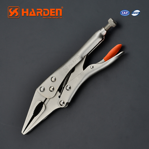 HARDEN 560622 9" Grip Pliers, Straight Jaw, Professional Long Nose Locking Pliers Grip Pliers Straight Jaw Lock Vise Grip Clamp Hand Tool; Model: 560622_img_1