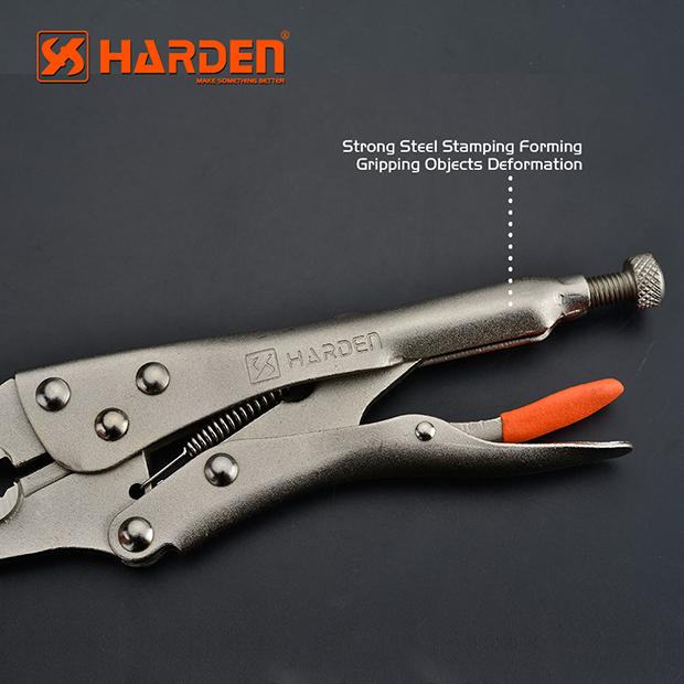 HARDEN 560622 9" Grip Pliers, Straight Jaw, Professional Long Nose Locking Pliers Grip Pliers Straight Jaw Lock Vise Grip Clamp Hand Tool; Model: 560622_img_2
