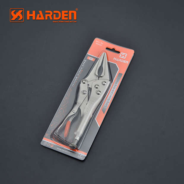 HARDEN 560622 9" Grip Pliers, Straight Jaw, Professional Long Nose Locking Pliers Grip Pliers Straight Jaw Lock Vise Grip Clamp Hand Tool; Model: 560622_img_3