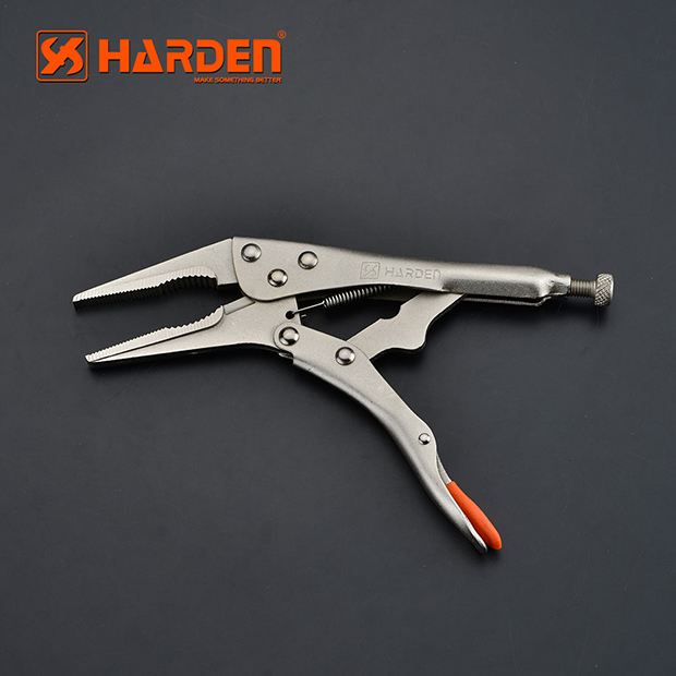HARDEN 560622 9" Grip Pliers, Straight Jaw, Professional Long Nose Locking Pliers Grip Pliers Straight Jaw Lock Vise Grip Clamp Hand Tool; Model: 560622_img_4