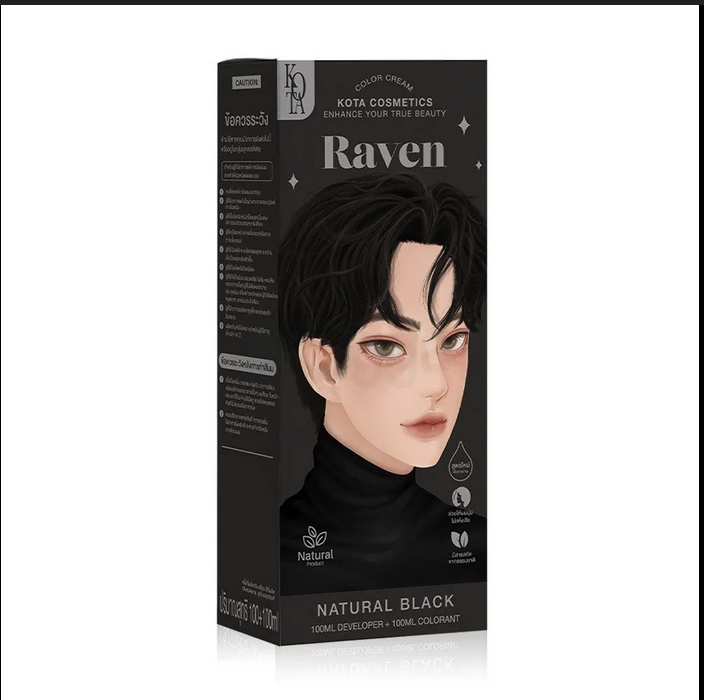 Kota Cosmetics Hair Color Cream Raven - Natural Black_img_0